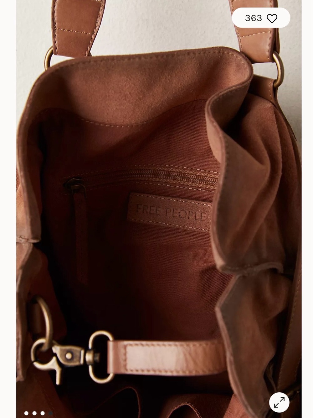 Free People Wild Thing Suede Tote - Picture 4 of 13